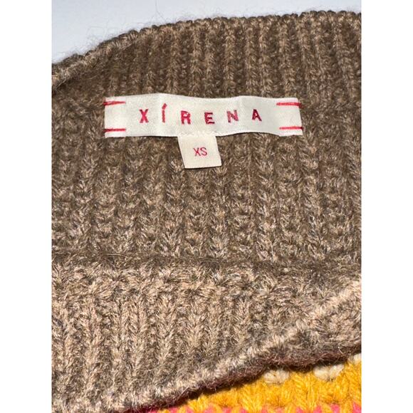 Xirena Apres Ski Simone Sweater Telluride Alapaca Blend Rainbow Sz XS Oversized - Picture 7 of 9